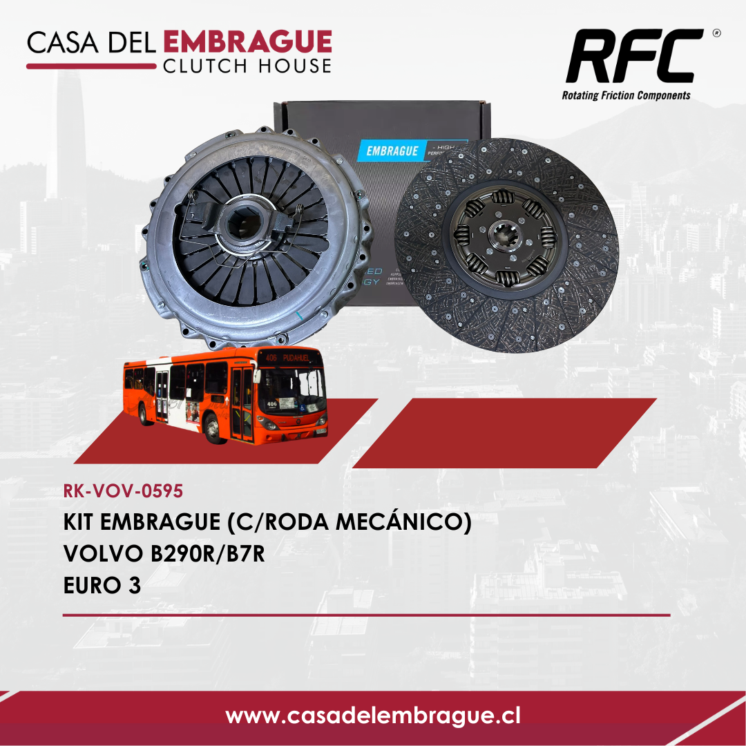Kit de embrague Volvo B290R y Volvo B7R