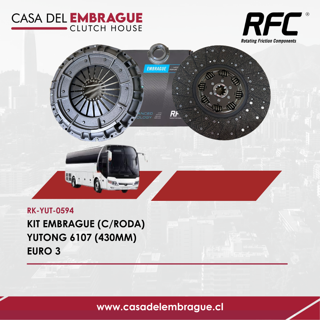 Kit de embrague Yutong 6107