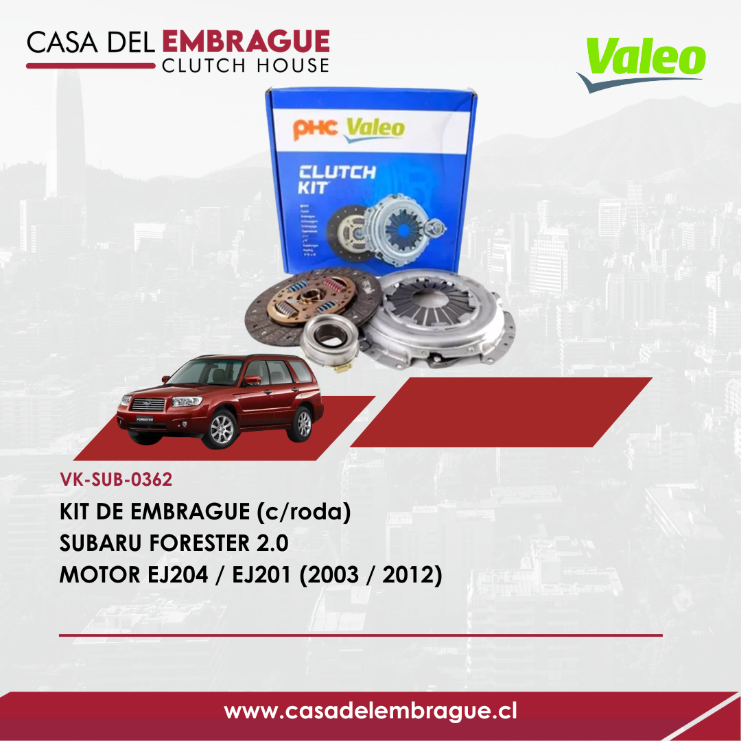 Kit de Embrague Subaru Forester 2.0 EJ204 EJ201 (2003–2012)