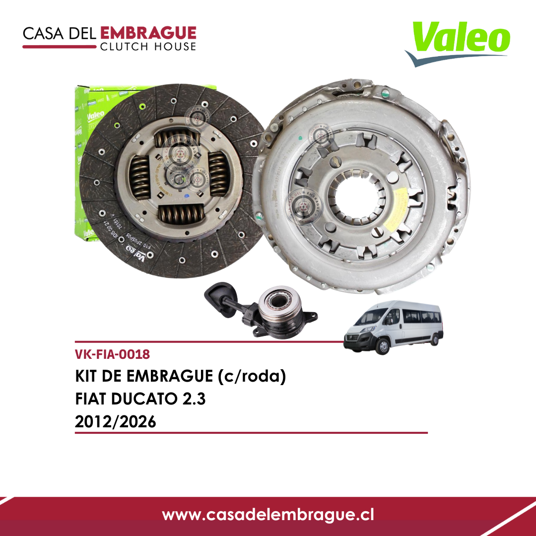 Kit de Embrague Fiat Ducato 2.3 Diésel 2012–2026 (C/Rodamiento)